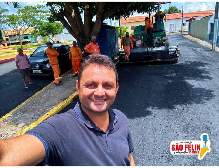 Ruas e Avenida de São Félix recebendo asfalto de qualidade